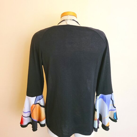 Funsport Unique  Inspired Bell Sleeve Sweater - Picture 2 of 7